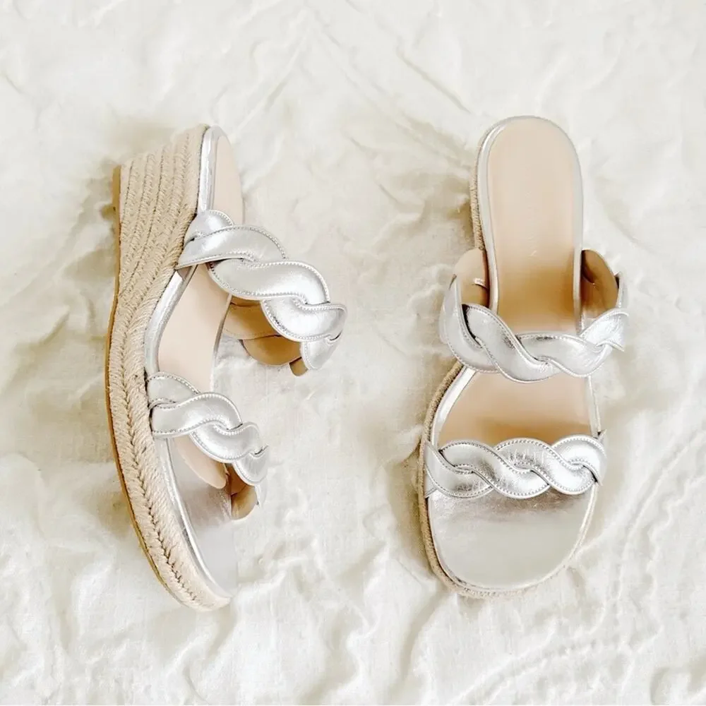 Stuart Weitzman Twist Espadrille
Wedge Sandal Size 8.5 - Picture 6 of 11